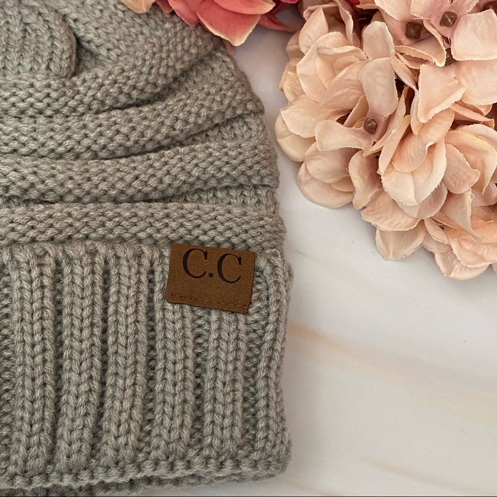 Slouch Hip Hop Unisex Gray Beanie - Picture 6 of 11